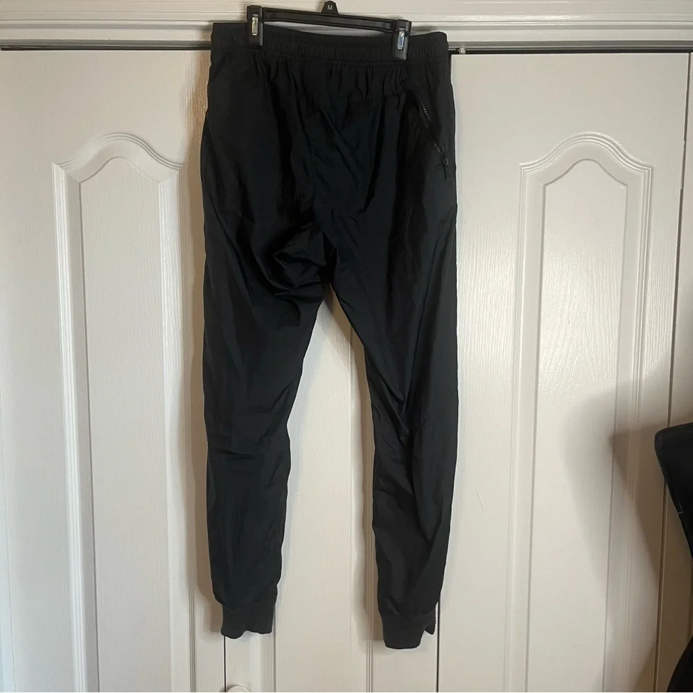 Vintage Y2K Men’s Nike Track Pants Sz S Nylon Joggers Button Closure Zip Pocket